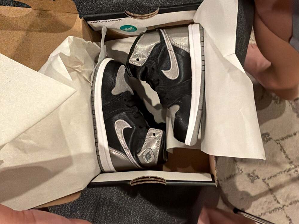 Nike Air Jordan 1 Retro High OG 'Satin Shadow' Toddler Shoes FD5305-010 - 7c - Picture 9 of 9